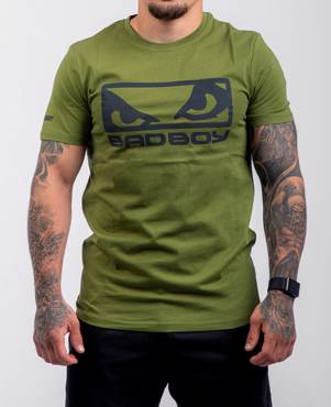 BAD BOY logo classic TSHIRT- khaki